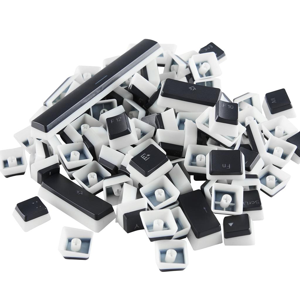 Glorious Glorious Keyboard Keycap PBT Full Size Tenkeyless Compact Compatible with All Sizes Mechanical Keyboard Keycap Black Red Keycaps 100% 96% 85%