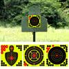 10Pcs Shooting Target Papers Self Exquisite Pattern Impact Blasting Effect Adhesive Good Multiple-holes Highly Visibility