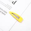 PL Water Drop Type Matte Texture Bb Clip Candy Color Cross Word Korean Girl Heart Hair Clip