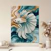 DIY Pearl Art Painting Elegant Betta Fish Handmade Craft Modern Wall Decor Leisure Relax Activity Nice Gift for Novice Art Practitioners Home