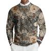 Herren Rundhals Langarm Rippstrick Pullover