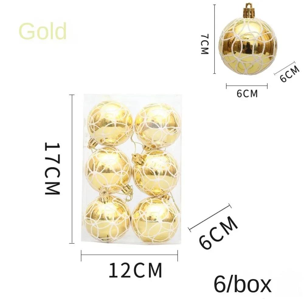 6PCS Red Christmas Hanging Decoration Electroplated Stawberry Christmas Tree Ornament Party Supplies Shopwindow Xmas Baubles 7