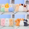 Animal Plush Toy Pillow Set With Polyester Fiber Filling For Home Decor And Napping
