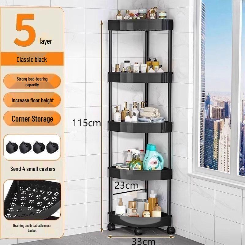 Corner Bathroom Multi-Layer Storage Shelf