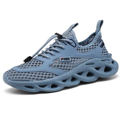 YRZL Men's Running Shoes Breathable Mesh Soft Sole Anti Slip Casual Sneakers Lightweight Comfortable Sports Shoes