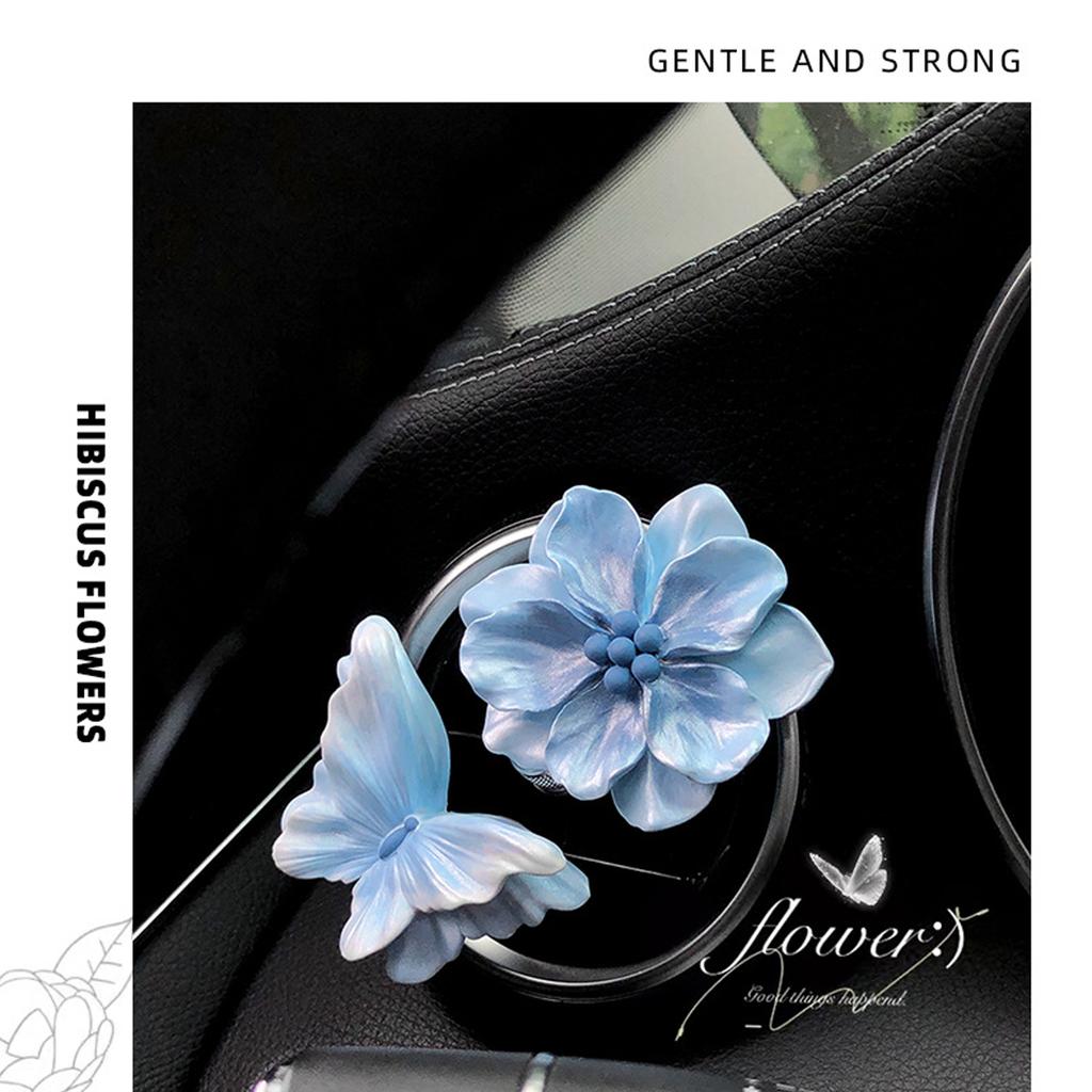 Car Perfume Clip Flower Air Outlet Car Air Freshener Peach Blossom Aroma Diffuser Car Decoration Accessories Fresh Air