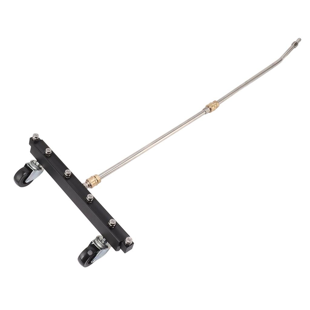 Pressure Washer Undercarriage Cleaner with 6 Nozzles 2 Extension Wands Under Car Water Broom with
