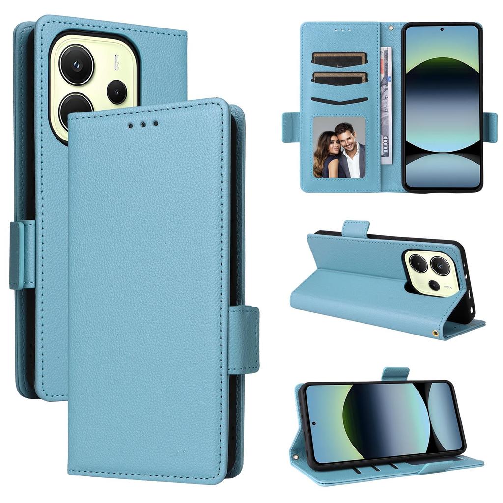 Leather Flip Cover For Xiaomi Redmi Note 14 4G Leather Case Shockproof Wallet Shockproof Bumper Covers