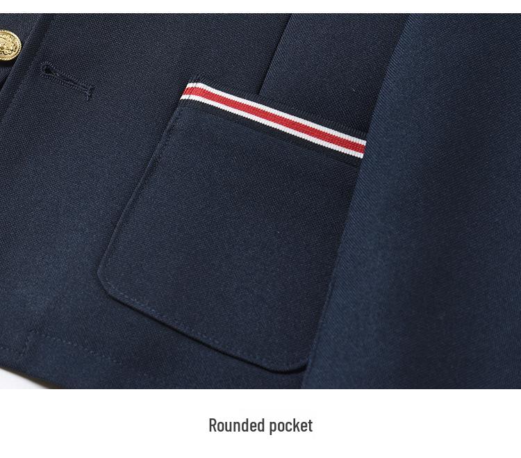Veste de costume style académie bleu marine pour enfants