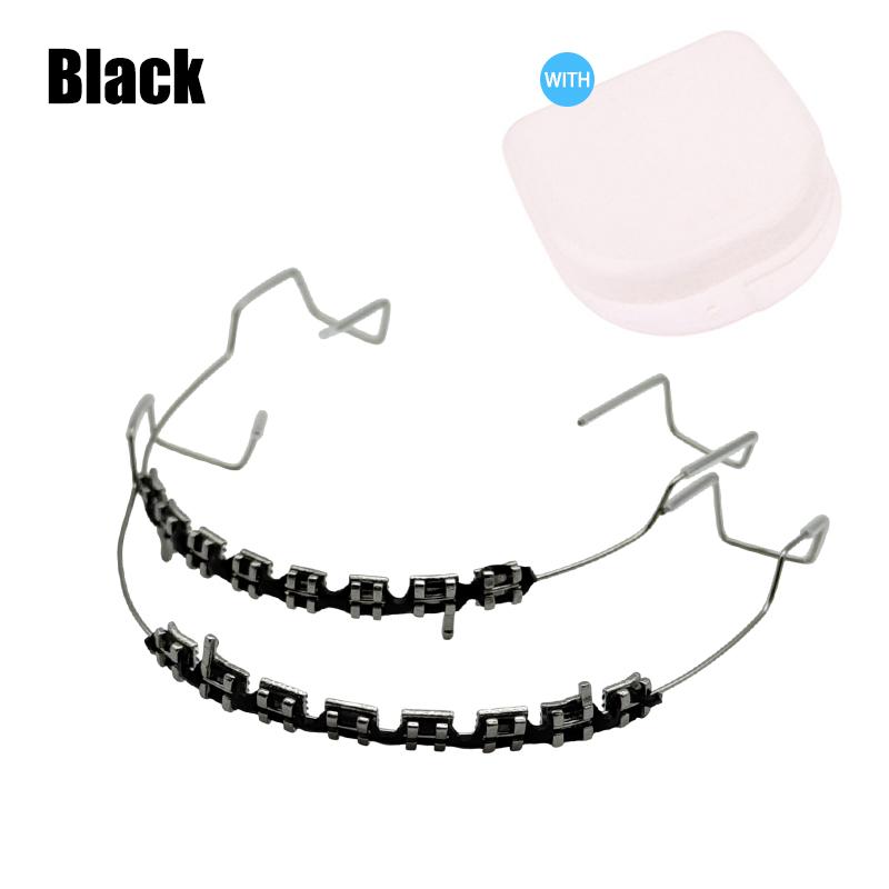 

1 пара стоматологических брекетов с крючком, аксессуары для украшения зубов, металлические дуги, разноцветные ортодонтические лигатурные резинки