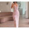 Summer Flower Printed Women's Sexy Low Cut Dress Sleeveless Backless Slim Sling Dresses Beach Vacation Lady Vestidos