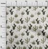 oneOone Georgette Viscose Dark Olive Green Fabric Cactus Sewing Material Print Fabric By The Yard 42 Inch