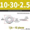 Extra Large Galvanized Metal Flat Washer - Thickened Round Screw Washer M6-M16