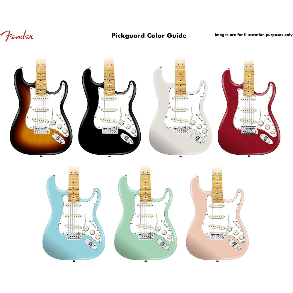 Fender Pickguard 11-HOLE '60S VINTAGE-STYLE STRATOCASTER® S/S/S PICKGUARD, WHITE
