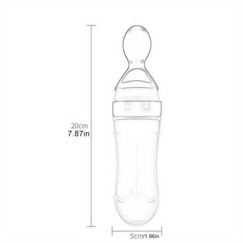 Baby-Reispastenflasche, Baby-Silikon-Milchflasche, Fütterungslöffel für Babys, Silikon-Quetschlöffel, Reispastenflasche, Babyflasche
