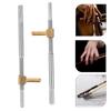 2 Pcs Bow Screw Rod Instrument Accessories Violin Accessory Parts Tool Frog Repairing Metal Replacement