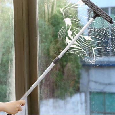 Rod Double-sided Stainless Steel Wiper Window Brush Window Squeegee Glass Brush Cleaning Tool