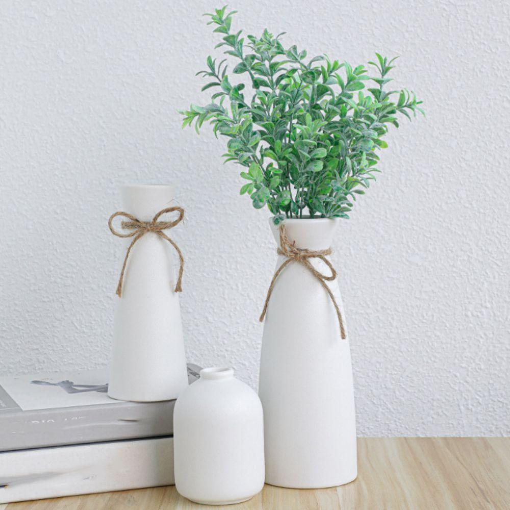 3 Pieces Narrow-mouthed Modern Style Dried Flowers Vase Set Living Room Simple Vase  Dining Table