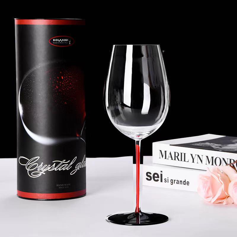 

Black Bow Tie Crystal Red Wine Glass Austria Famous Design Stemware Wineglass Large Capacity Burgundy Bordeaux Goblet Gift Box 800-1000ml