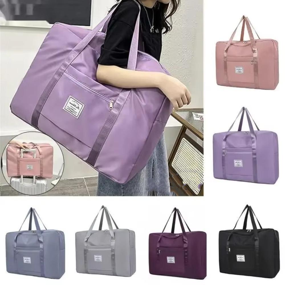 Portable Storage Bag Folding Luggage Tote Handbag Durable Duffel Bag  For Women Men
