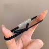 10pcs Sparkling Rhinestones Headband Elegant Simple High Elasticity Black Headband