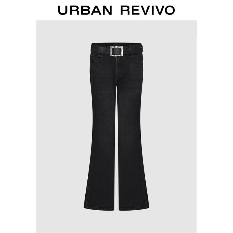 

UR Women s Retro Metal Belt Denim Jeans 30