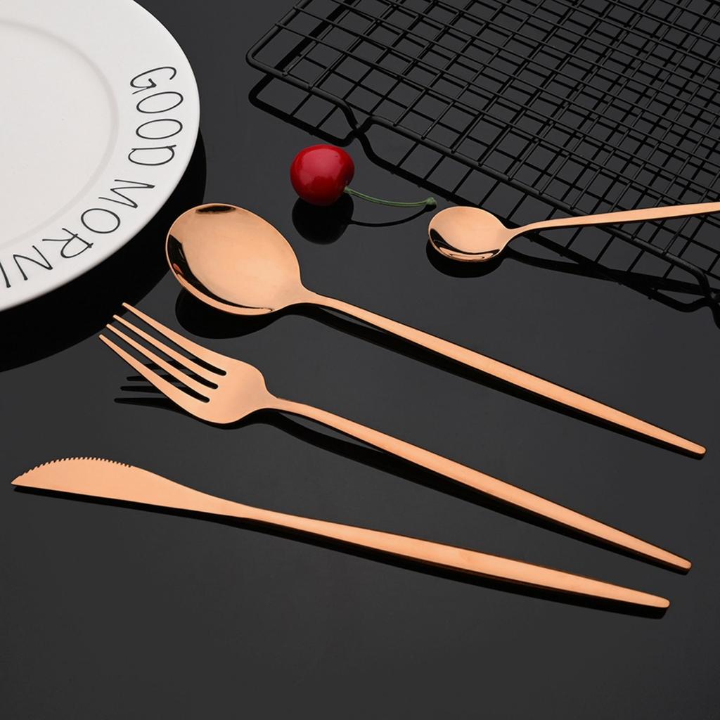 40-Piece Premium Flatware Set - Mirror Finish, - Service for 10, Ideal for Home Kitchen, Restaurant