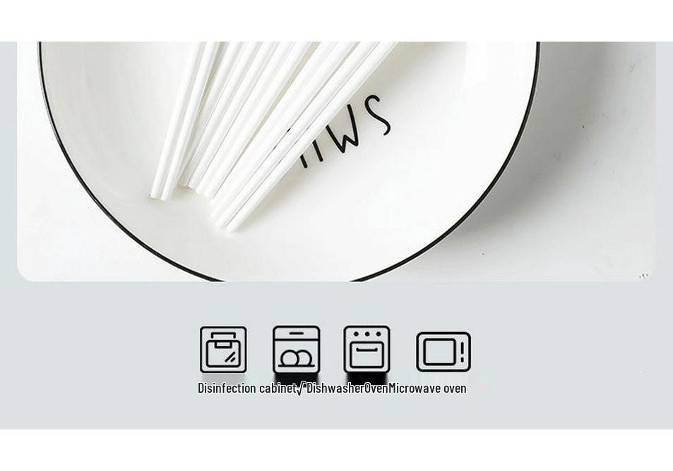Eco-Friendly Bone China Ceramic Chopstick Set: Non-Slip, High Strength, Anti-Mold, Personalized Design for Home Use.