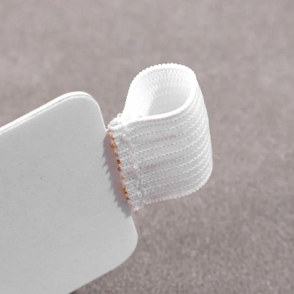 Easy To Carry Self-Adhesive PU Leather Pen Clip Pencil Elastic Loop Cover Ring for Diary PlannerClip for Apple ICell Phone IPencil Hol Practical Use
