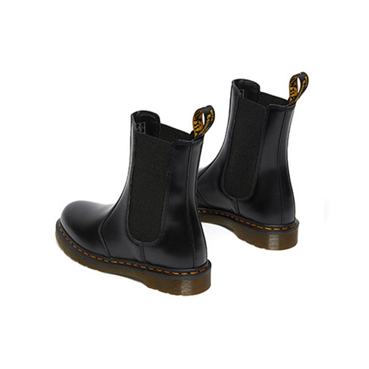New Dr.Martens 2976 Hi Smooth Leather Chelsea Boots 'Black' Women's 26964001