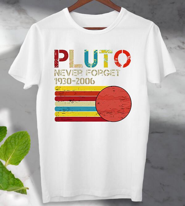 

Плутон Никогда Не Забывай 1930 2006 Футболка Космос Планета Унисекс Мужская Женская Топ 4XL