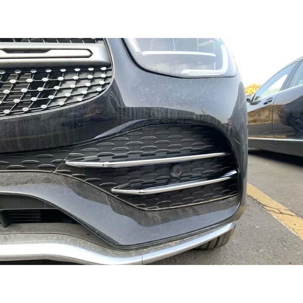 RUIQ AMG Front Grille and Fog Lamp Garnish Bezel Covers Specially Designed for the AMG GLC SUV Sport Mercedes-Benz GLC-Class (2019.03~) - -