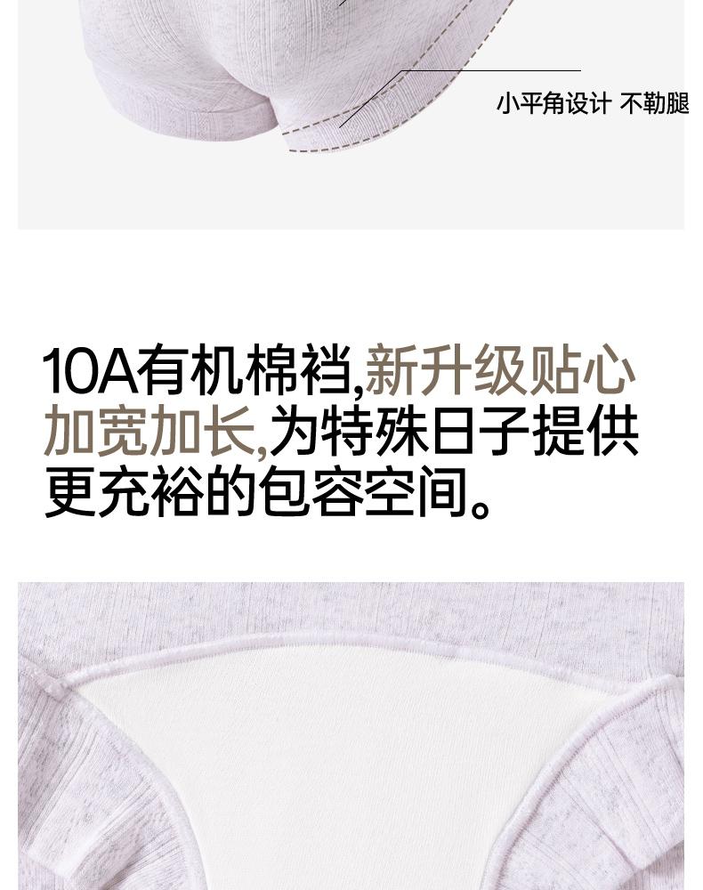 3-Pack Maternity Underwear - Pure Cotton, Antibacterial, High Waist