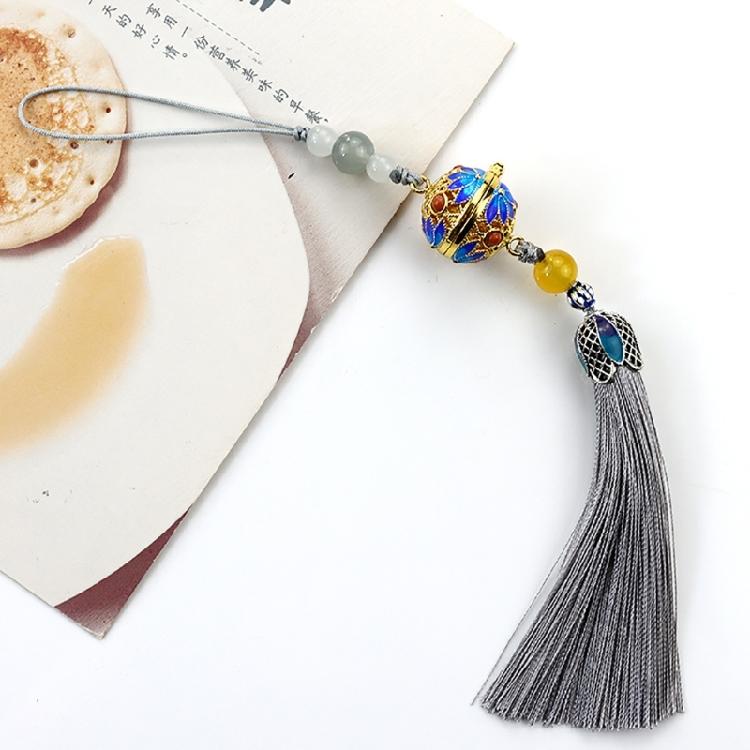 Flower Pendant Rope Keychain Light Blue Keyring Women's Fashion Keyring Jewelry