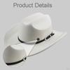 Classic And Trendy Western Cowboy Hat with Adjustable Cord for Shows Carnivals