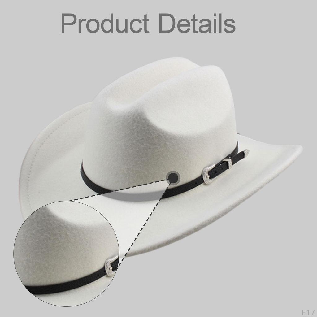 Classic And Trendy Western Cowboy Hat with Adjustable Cord for Shows Carnivals