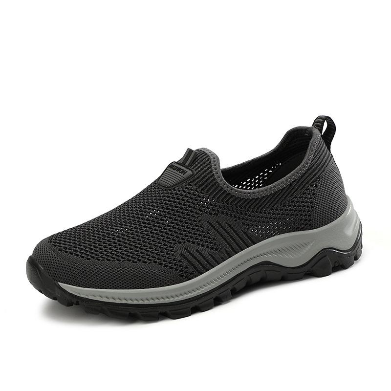 Non-slip Elderly Shoes Women's 2025 Summer Breathable Hollow Single Mesh Shoes Middle-aged and Elderly Mother Shoes Sports Foot Walking Shoes