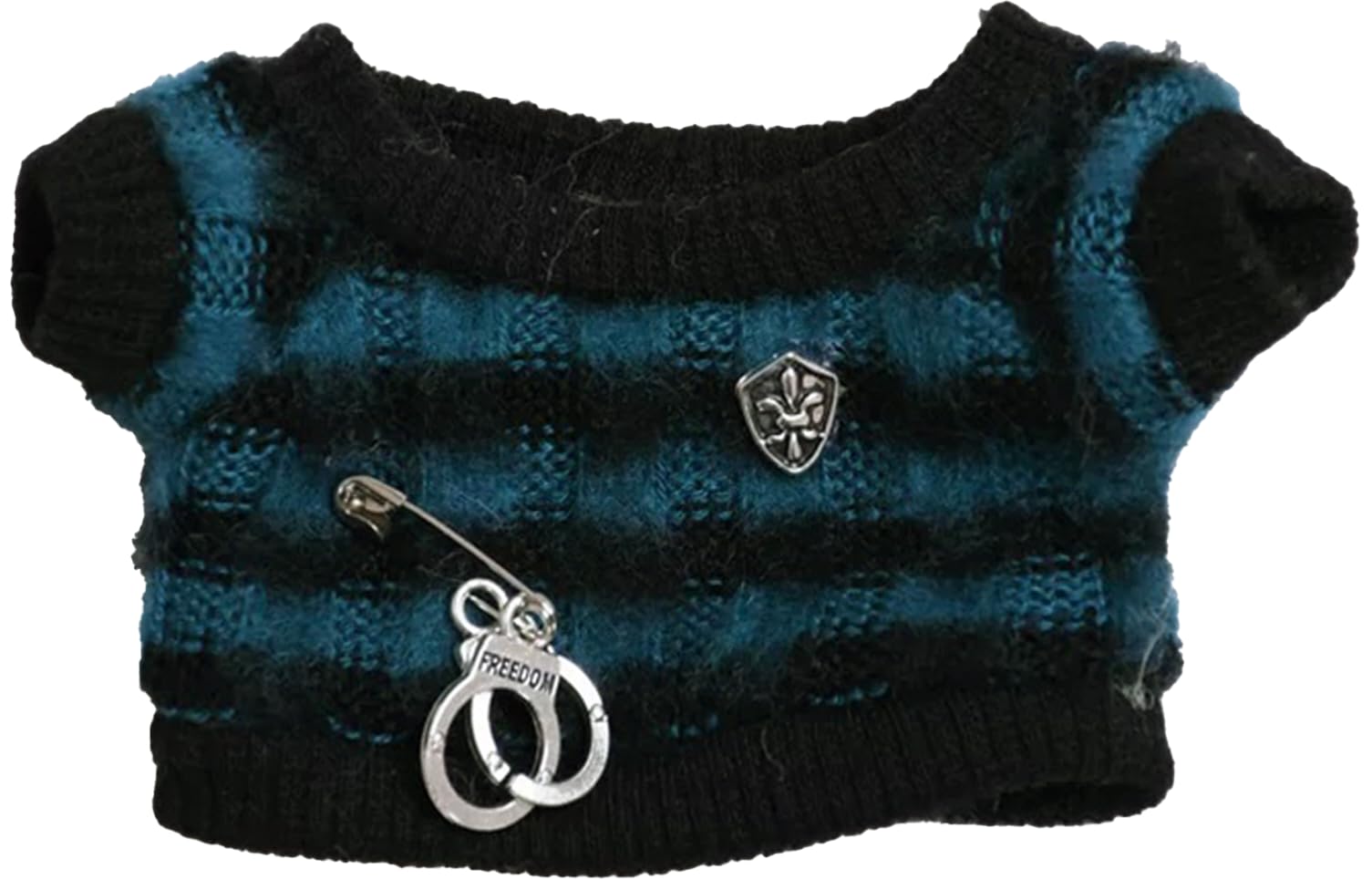 

Plush Clothes, Striped Sweater for Plushies (10-15cm), Oshikatsu Goods, Green [Used]