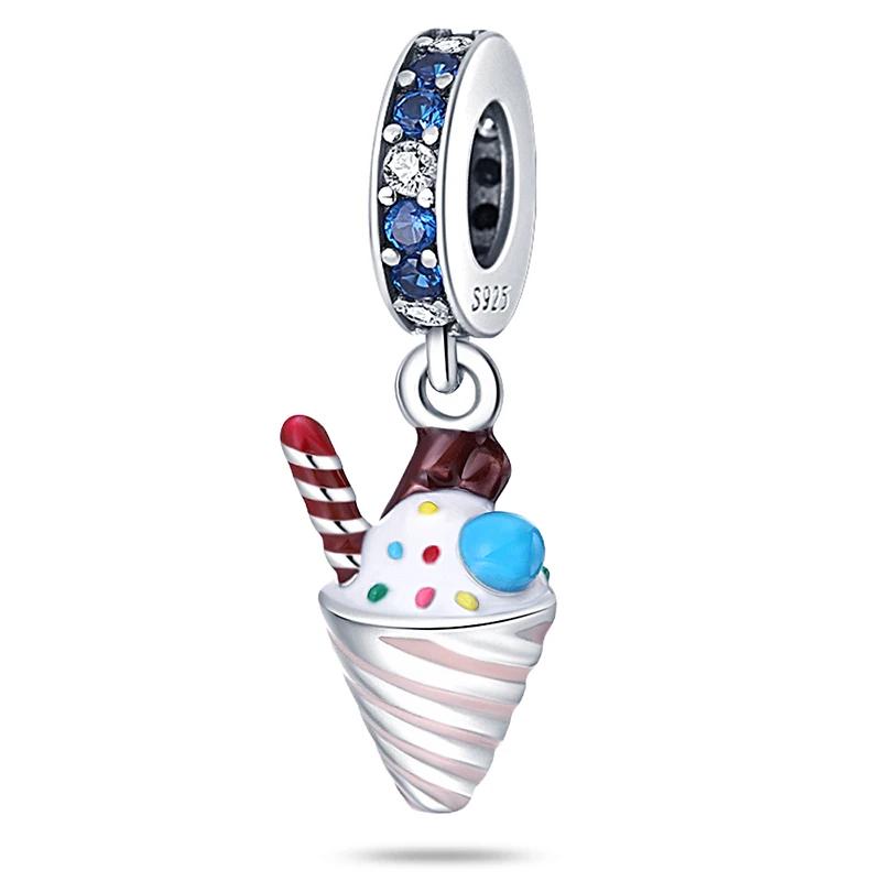 Charms Plata Copper Colors Ice Car Shaved Ice Machine Beads Charm Pendant For Original Bracelet For Women Diy Jewelry Love Gift