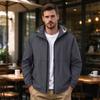 Men's Hooded Windproof Outdoor Jacket, -Lined Thickened Casual Sports Coat