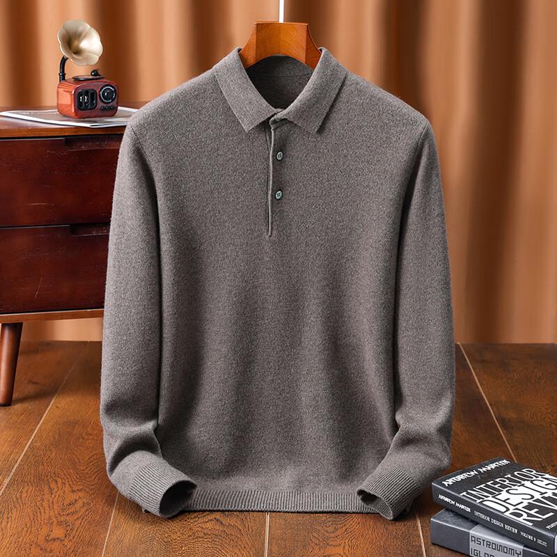 Antonio Men's Merino Wool Polo Sweater