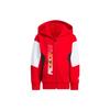 Logo Print Hooded Long Sleeve Jacket Kids Jackets Red IA8281