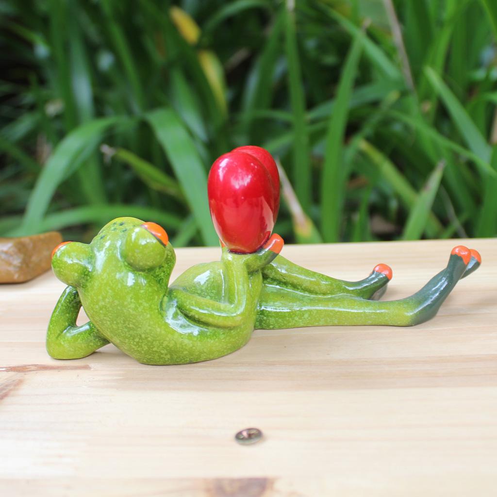 

3D Meditation Yoga Frog Animal Resin Crafts Decoration Figurines Sculptures