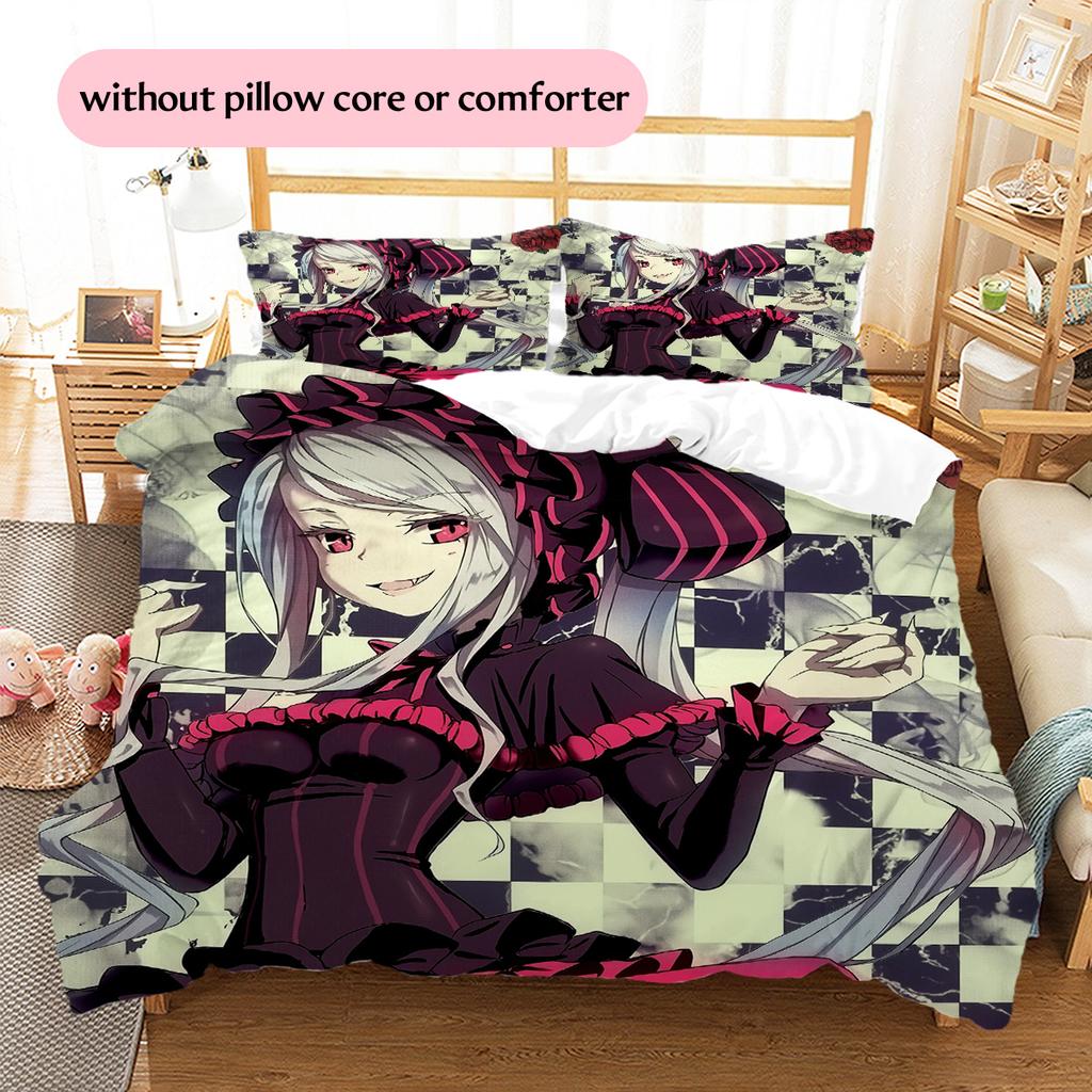 Vampire Schoolgirl  Pattern Bedding Quilt Set  Home Decoration  Gift (1 * duvet cover + 2 * pillowcase  without core)