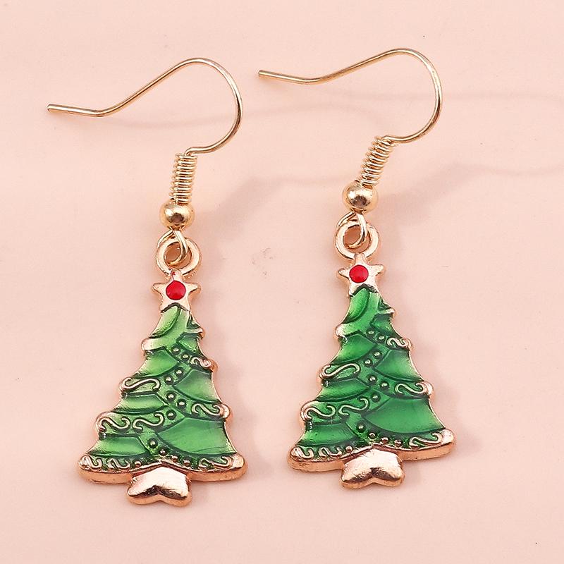 New Fashion Mix Styles Merry Christmas Drop Earrings for Women Christmas Tree Deer Santa Dangle Earrings New  Jewelry Gifts