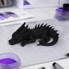 Geschenkinspirationen für Modell-Enthusiasten 3D-gedruckte Baby-Drachenfigur, Niedliche schlafende Statue, Kreative Geschenke für Fantasy-Fans Figur Ornament Heim-Büro