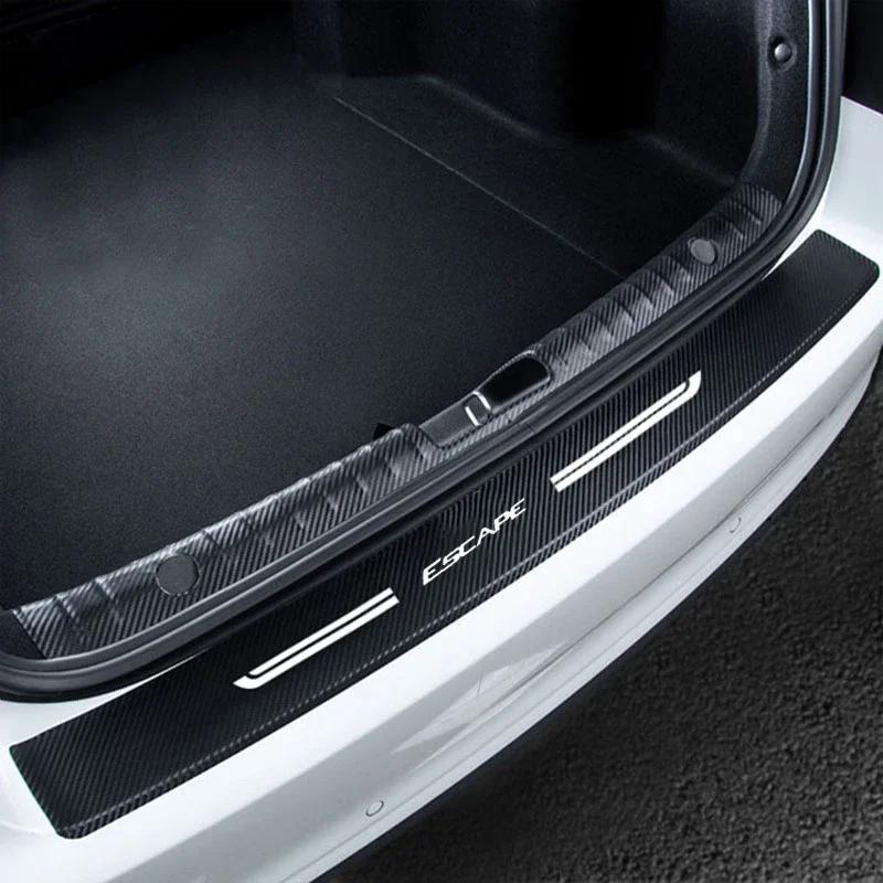 Car Sticker Ford 2025 Carbon Fiber 2026s DIY Paste Door Sill Protector Bumper Tape For Ford Escape Auto Protection Strips Waterp