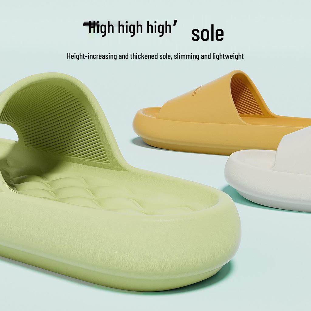 Jie Liya 2025 EVA Non-Slip Thick-Soled Unisex Indoor Bathroom Slippers