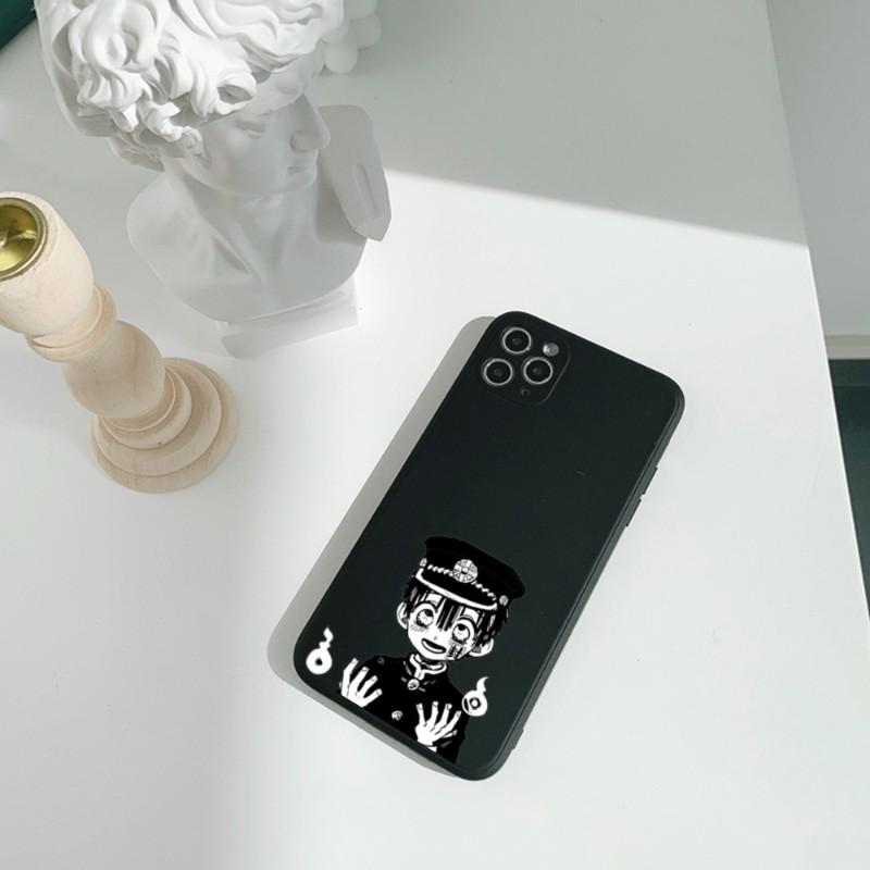 Cute H-HaNako Kun Phone Case For IPhone 11 12 13 Pro Max X XR XS Max 6 6S 7 8 Plus SE 2022 Liquid Square Color Phone Cover