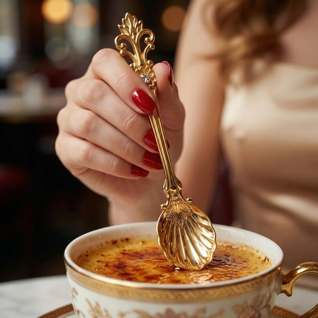 Vintage Metal Coffee Dessert Spoon